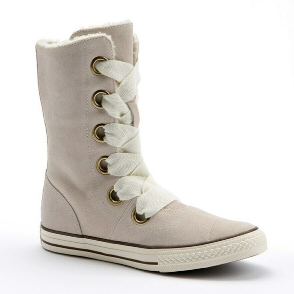 NWT Converse Fur lined mid calf Boots sz 10 RARE - Picture 4 of 7